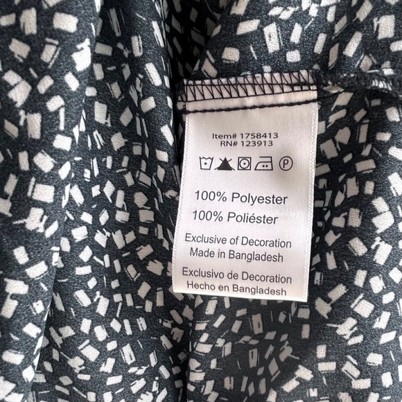 JACH'S Girlfriend 3/4 Sleeve  V Neck Loose Fitting Blouse XL - Picture 6 of 6